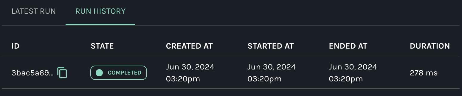 OpenLineage Example History